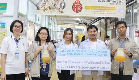 The 12th&13th; Platelets Donation with Rajavithi Hospital