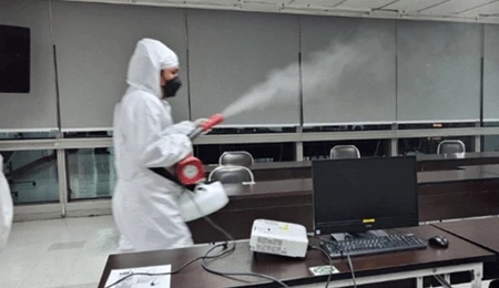 Manage COVID-19 Disinfectant Spraying in Office Area in 1st quarter 2022