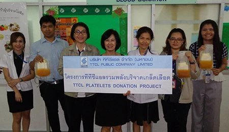 Supported “Thai Farmers” 