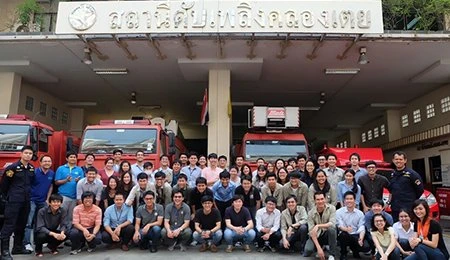 จัดอบรมหลักสูตร “ดับเพลิงขั้นต้น”