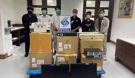 TTCL donated the unused computer and IT equipment 
