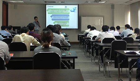 อบรมหลักสูตรสร้างความตระหนักในระบบการบริหารจัดการของบริษัทและความปลอดภัยเบื้องต้นในการทำงานสำหรับพนักงานใหม่ 