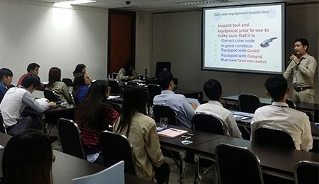 จัดอบรมหลักสูตร “ความปลอดภัยเบื้องต้นสำหรับพนักงาน”