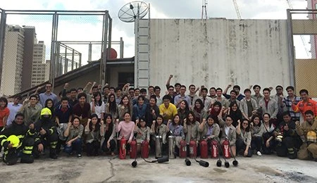 จัดอบรมหลักสูตร “ดับเพลิงขั้นต้น”