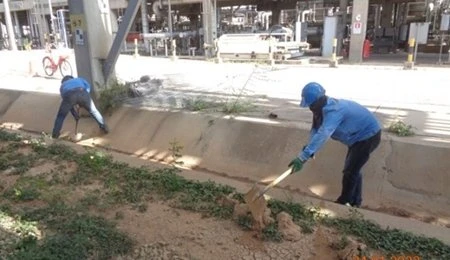 Cleaning Discharge Drainage System in 1st quarter 2022