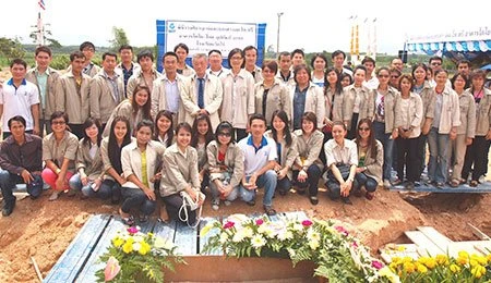 Groundbreaking Ceremony “Toyo-Thai Uppathum 2012” in Rayong Province