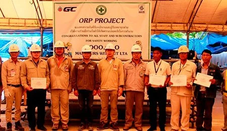 Received the certificate 