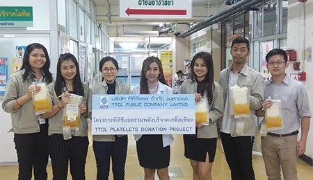 The 28th – 30th Platelets Donation with Rajavithi Hospital