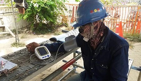 Blood Pressure Test and Alcohol Random Check