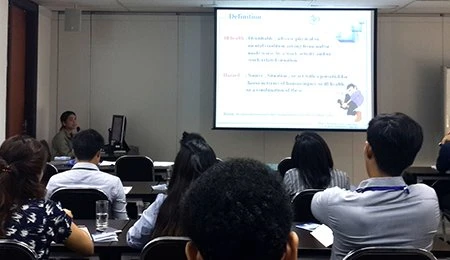 จัดอบรมหลักสูตร “ความปลอดภัยเบื้องต้นสำหรับพนักงาน”