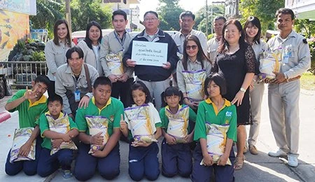 Supported “Thai Farmers” 