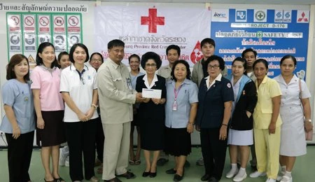 Blood Donation with The Thai Red Cross Society & Rayong Hospital in Rayong
