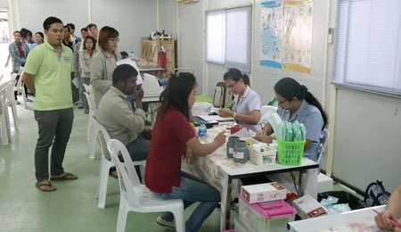Blood Donation with The Thai Red Cross Society in Rayong