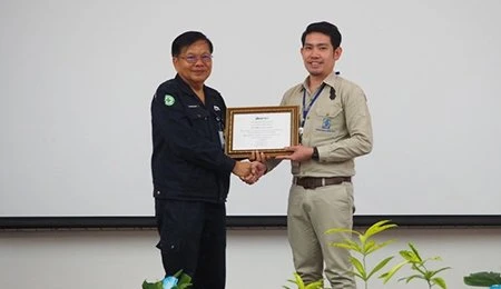 Received 4th the Platinum Level Certificate in Rayong