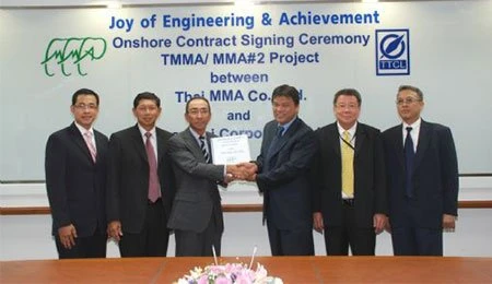 TOYO-THAI AWARDED CONSTRUCTION CONTRACT FOR A WORLD SCALE METHYL METHACRYLATE PLANT