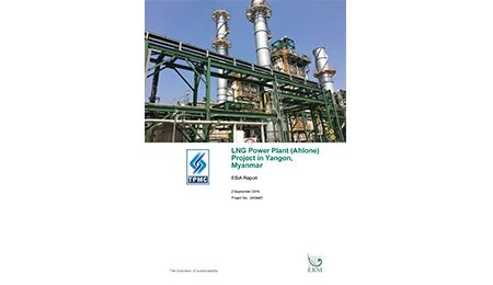 Environmental Impact Assessment report of LNG Power Plant ( Ahlone)Project in Myanmar
