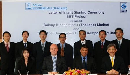 TOYO-THAI RECEIVED LETTER OF INTENT FOR A WORLD SCALE BIOCHEMICALS PLANT TOTAL INVESTMENT 6 BILLION