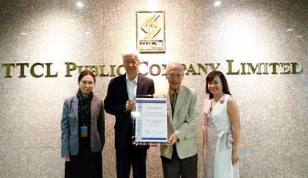 TTCL Public Company Limited received Certificate from Thailand's Private Sector Collective Action Coalition against Corruption (CAC) for the consecutively second year